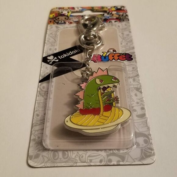 Tokidoki Buffet Kaiju Keychain Spaghetti Food Eats Snacks Key Chain Fob - Picture 2 of 5